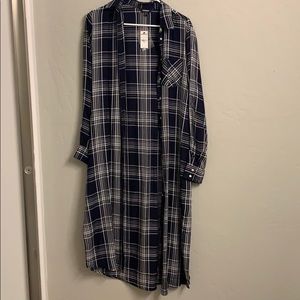 Brand new plaid duster